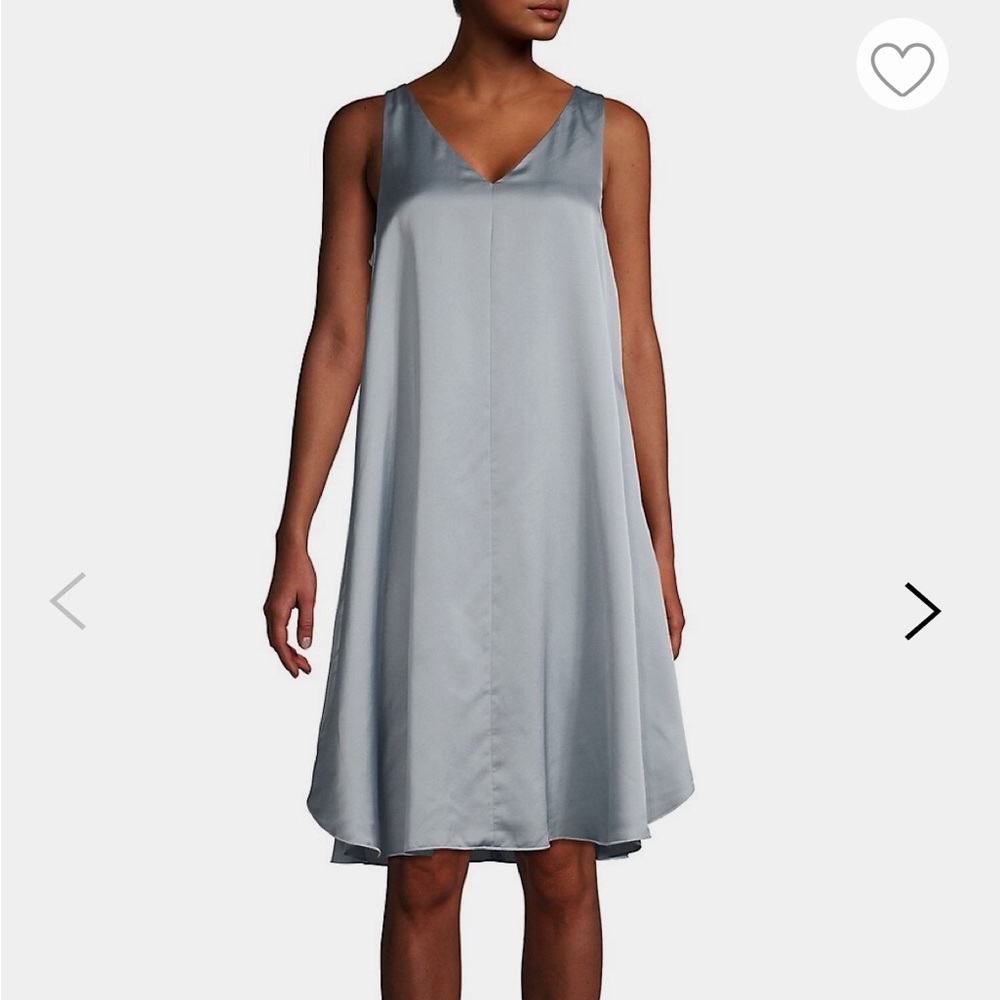Eileen Fisher Silk & Organic Cotton A-Line Dress XXS